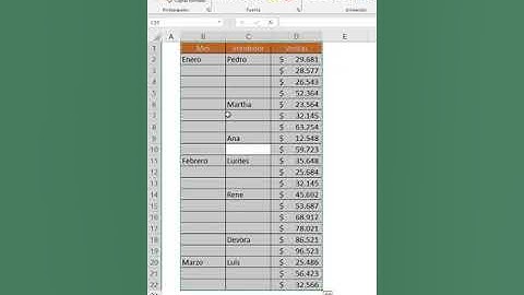 Aprende a rellenar hacia abajo en Excel #excel #exceltips