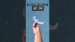 Awesome modern paper airplane that spins and flies - Arc One