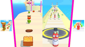 Sandwich Runner Vs Juice Run All Levels Android iOS Gameplay New Update 4K Nr 73