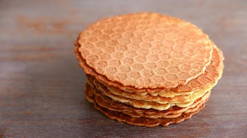 Crisp Wafers Gaufrettes | 5 ingredients | wa