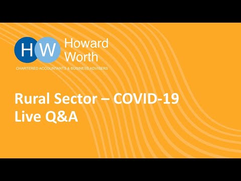 Howard Worth: Rural Sector - COVID-19 Q&A