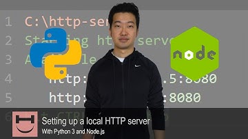 Setting up a local HTTP server with Python 3 and NodeJS