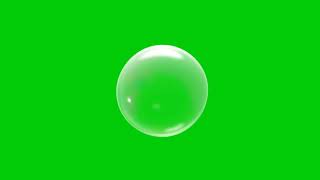 Bubble Burst Green Screen 4K