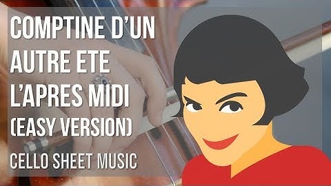 Cello Sheet Music: How to play Comptine d