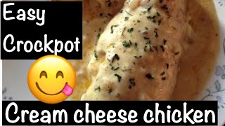 Easy crockpot cream cheese chicken