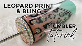 Leopard Print Tumbler Tutorial