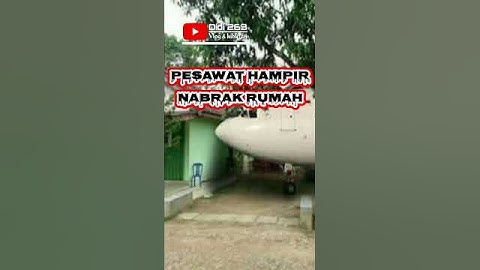 Thumbnail of PESAWAT HAMPIR NABRAK RUMAH#shorts