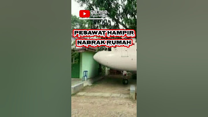 PESAWAT HAMPIR NABRAK RUMAH#shorts