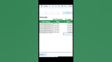 Extracting Dates from Timestamps in Excel #excel #dataanalytics #googlesheets