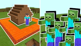 НУБ ПОСТРОИЛ САМЫЙ ЗАЩИЩЁННЫЙ ДОМ В МАЙНКРАФТ ! НУБИК ПРОТИВ АРМИИ ЗОМБИ MINECRAFT