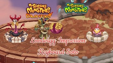 My Singing Monsters/Dawn of Fire - Loodvigg (all sounds) - keyboard impression