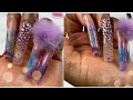 DIY XXL NAILS - ENCAPSULATED FOIL TRANSFER - DETAILED POLYGEL NAIL TUTORIAL | Saviland Modelones