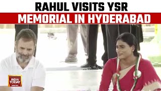 Congress' Poll Push In Andhra, Cong Leader Rahul Gandhi, YS Sharmila Tribute To YSR Reddy