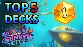Top 5 BEST DECKS in the Throne of the Tides Mini Set to HIT LEGEND the FASTEST!!! | Hearthstone