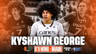 Kyshawn George '24 NBA Draft Profile | 6'8 Swiss Playmaking Wing | Miami Freshman