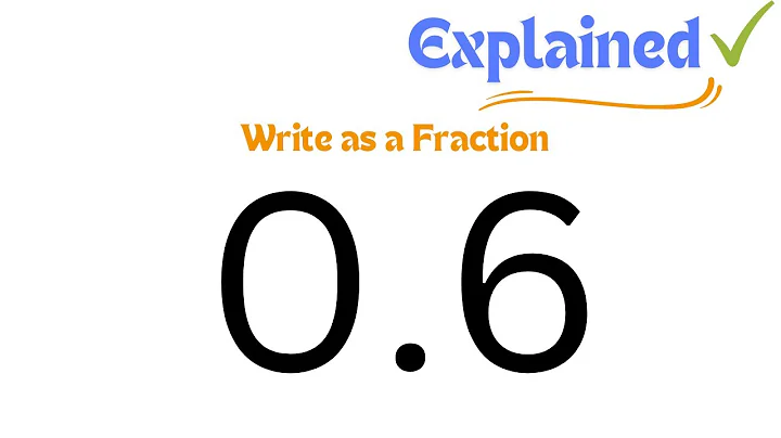 0.6 as a Fraction (simplified form)