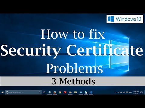 How to fix Security Certificate errors on Websites  in Windows 10 [3 Simple Methods]