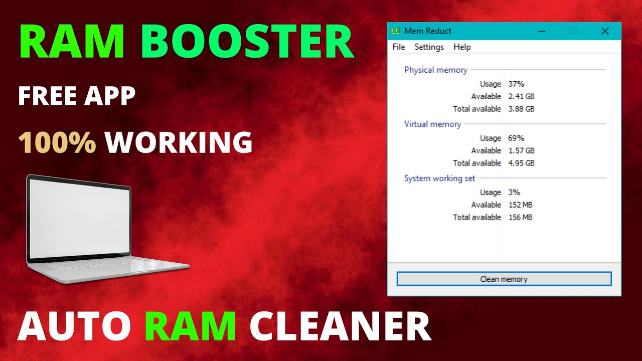 Reduct- Best Ram Cleaner app for low end PC - YouTube