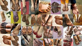 most beautiful stylish feet mehndi design || legs mehndi design || simple easy foot mehndi design ?