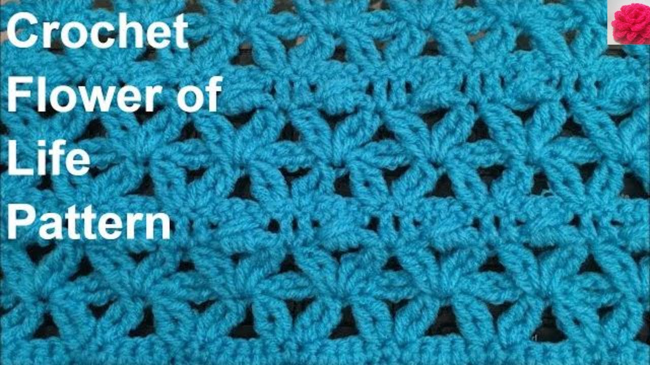 Crochet Flower of Life pattern for scarf shawl blanket/ Crochet Flower of Life Pattern By Valentina