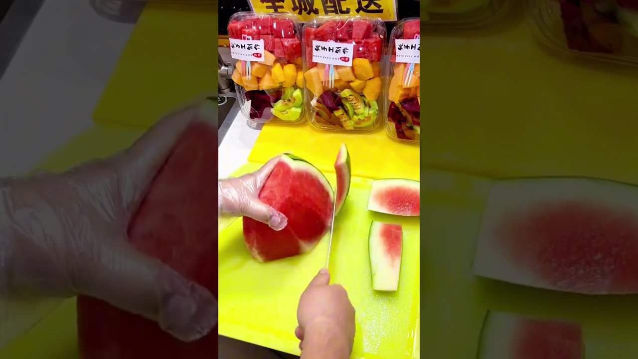  In Bio Satisfying Watermelon Cutting Fruitcutting HowTo Healthyliving Fruit Usashorts