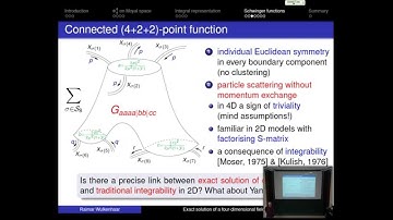 Raimar Wulkenhaar: Exact solution of a four-dimensional field theory
