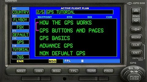 FSX GPS Tutorial 2. GPS Pages, Page Groups, and buttons
