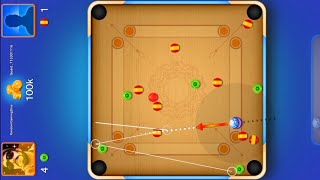 Carrom Disc Pool Aim Hack Gameplay | Online Carrom Pool Long Line Hack | Carrom Board Gameplay #124 screenshot 5