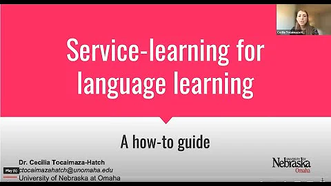 Service-learning for language learning: A How-to guide by Dr. Cecilia Tocaimaza-Hatch on April 23rd