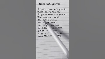 Thumbnail of Done with your ex 🔥 #song lyrics trending 🔥🔥