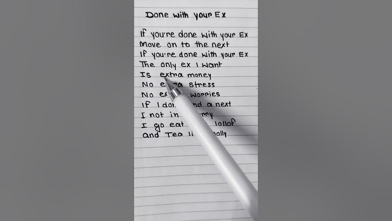 Done with your ex 🔥 #song lyrics trending 🔥🔥