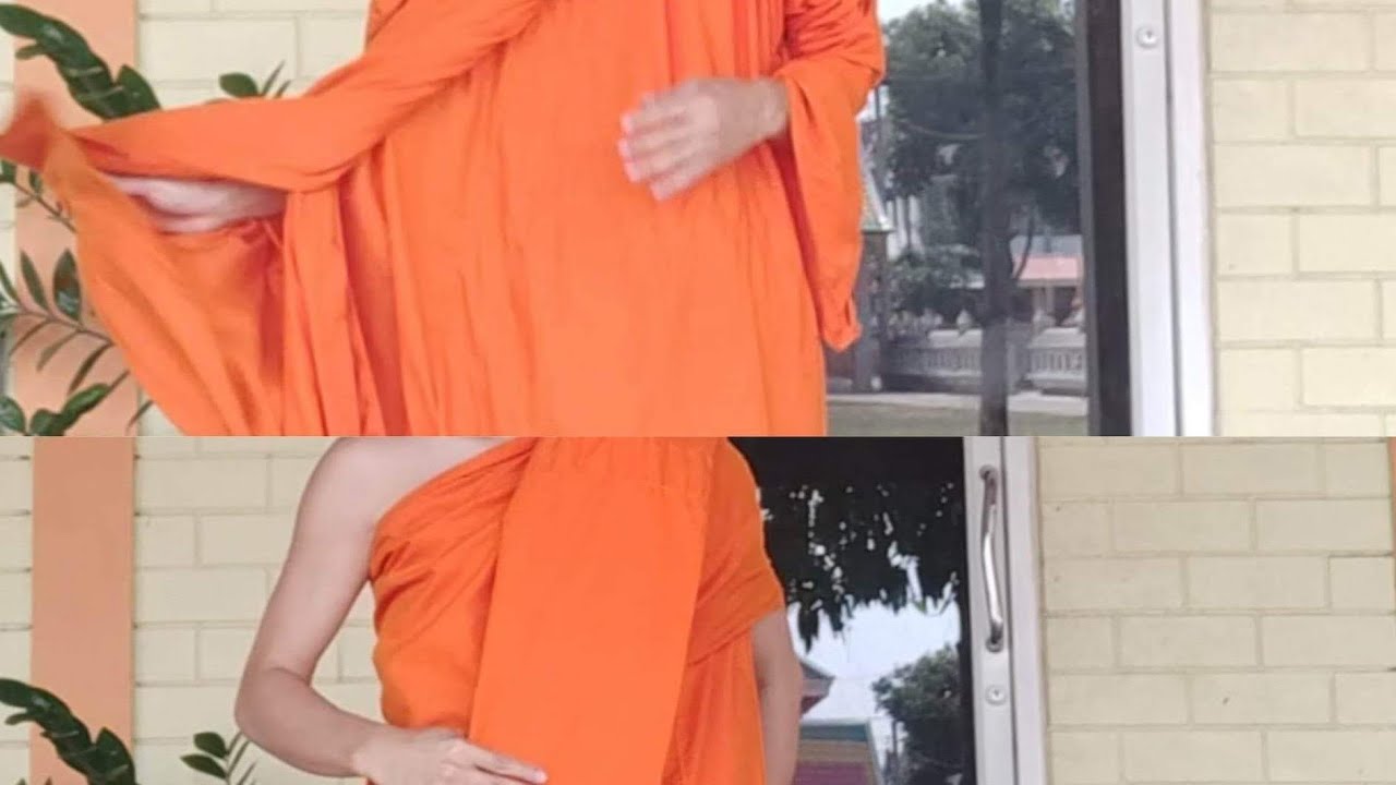 #พระใหม่ #คู่มือตำราพระใหม่ สอนวิธีห่มจีวร ทั้ง 3 แบบ       ห่มเฉียง ห่มคลุม ห่มดอง