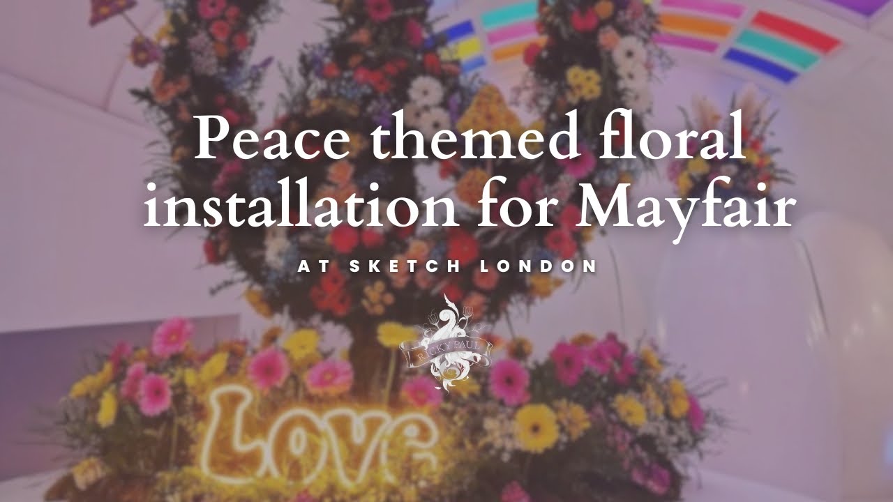 Festival Vibes and Floral Peace Signs at Sketch Mayfair - YouTube