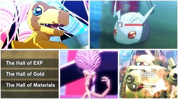 Digimon Story Time Stranger - Outer Dungeons The Halls of EXP, Gold, Materials FAST LEVELING & GOLD