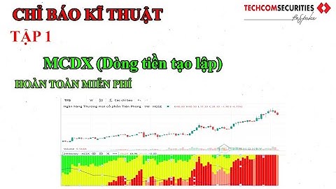 CHỈ BÁO KĨ THUẬT MCDX(Dòng tiền tạo lập) /TẬP 1/PHÂN TÍCH KĨ THUẬT