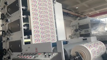 Paper cup manufacturing flexo printing machine stack/vertical type printers 5 colors