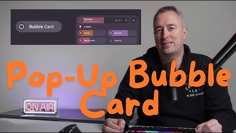 Bubble Card from HACS for Home Assistant!