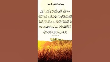 سورة الزلزلة #بصوت #الشيخ#سعد الغامدي #اكسبلور