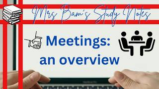 Meetings - an overview