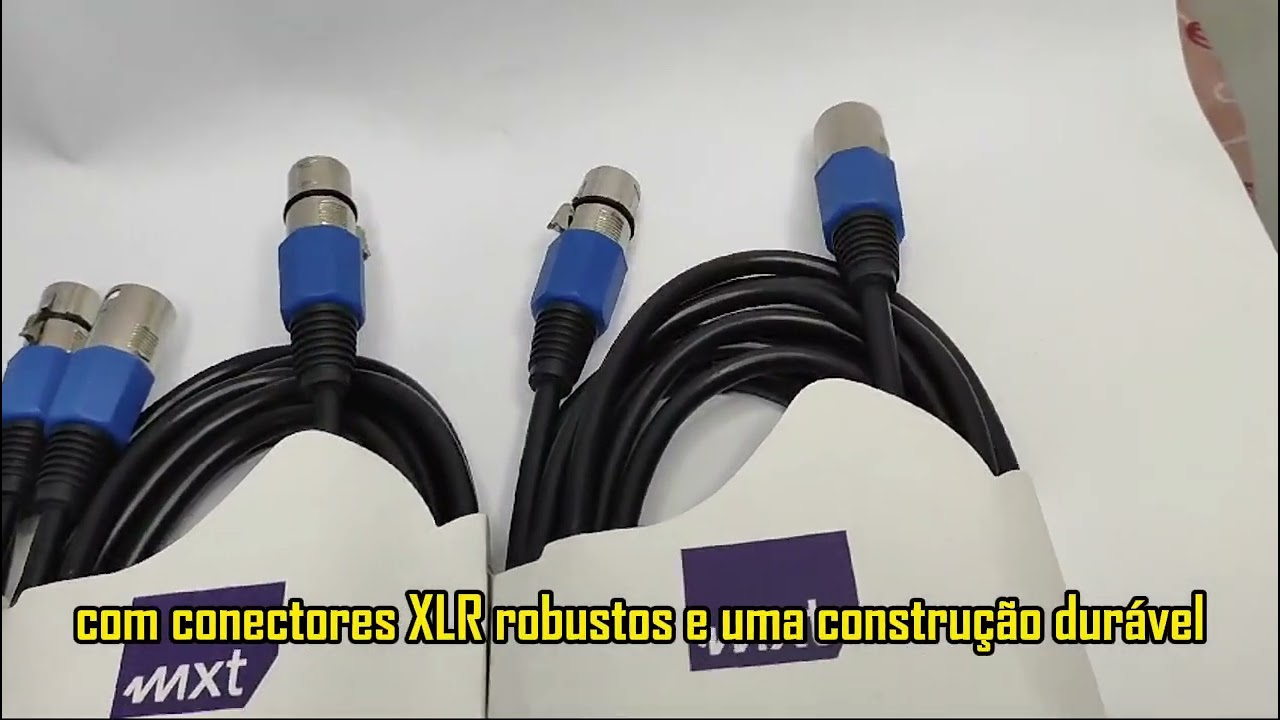 Cabo De Microfone Balanceado Xlr Macho X Xlr Femea 5m Metros