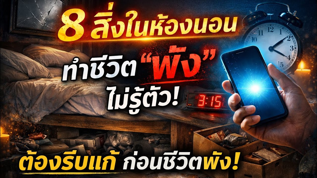 ด่วน‼️ 8 สิ่งในห้องนอนที่ดูดพลังชีวิตโดยไม่รู้ตัว⚠️ ความเชื่อของคนในสมัยโบราณ 