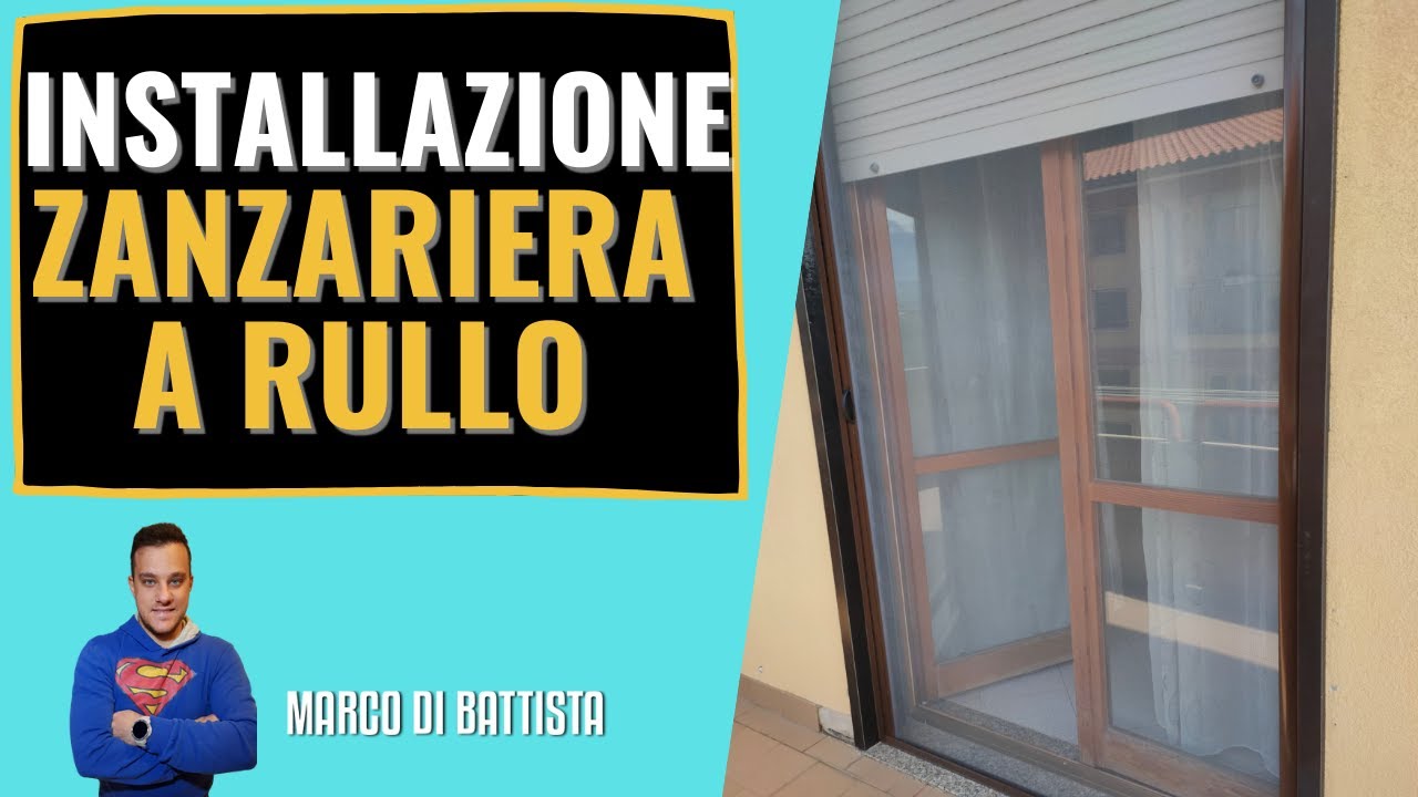 Installazione zanzariera a rullo su porta finestra TUTORIAL 