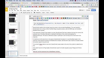 Golang Serving Files