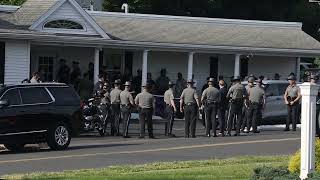 Police attend wake of Connecticut state trooper killed during traffic stop