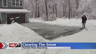 Wet, heavy snowfall made for unexpected "winter workout"