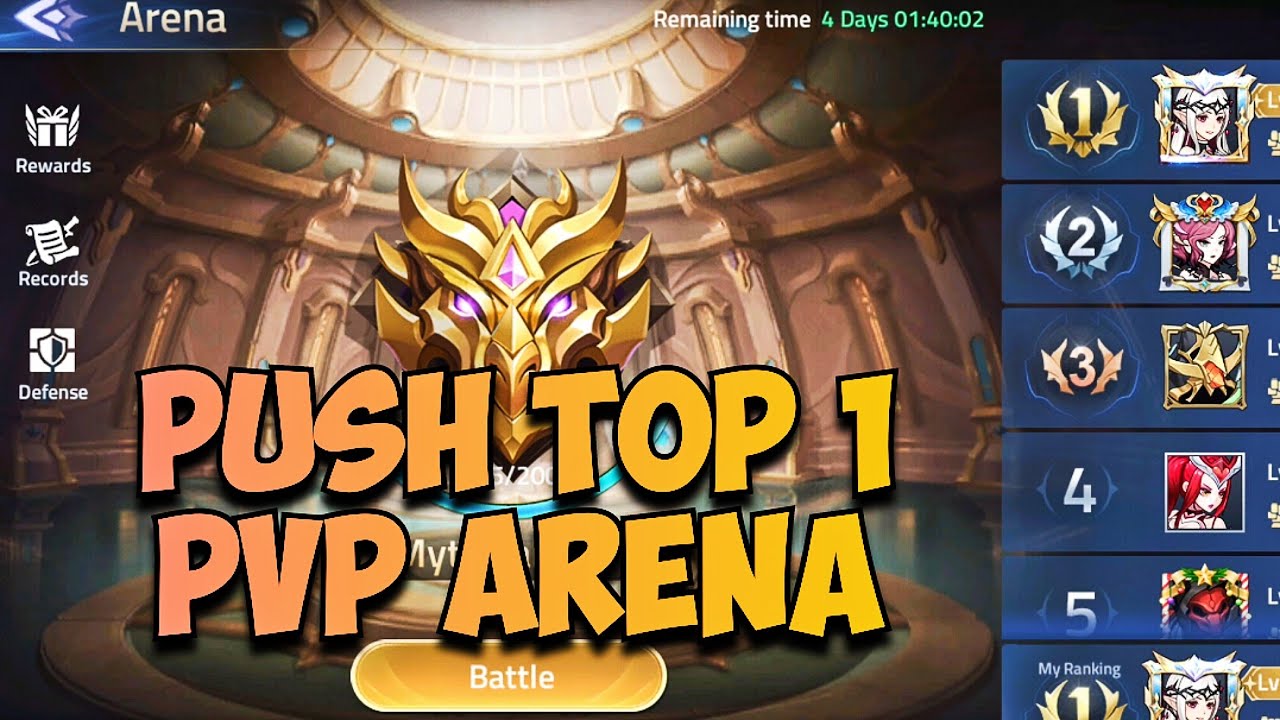 TIPS LINE UP - PUSH TOP 1 IN PVP ARENA | Mobile Legends: Adventure ...