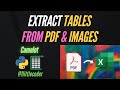 Extract Tables from PDFs & Images - Convert PDF to Excel using Camelot in Python