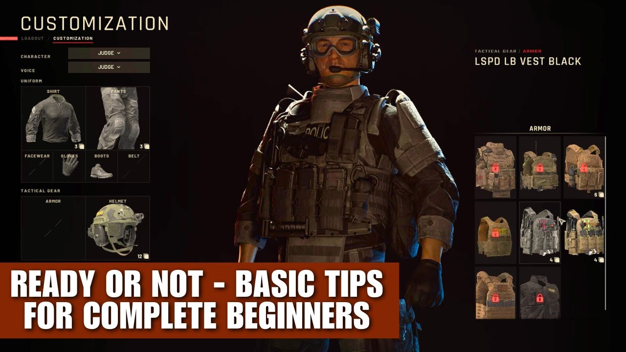 Ready Or Not - Basic Tips For Complete Beginners (Beginner’s Guide)