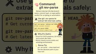 Get Branch Name &amp; Commit Hash with git rev-parse