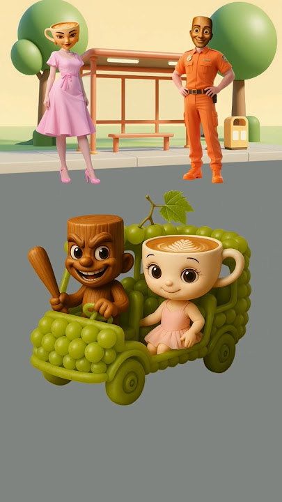 Tung tung sahur dan ballerina naik odong odong